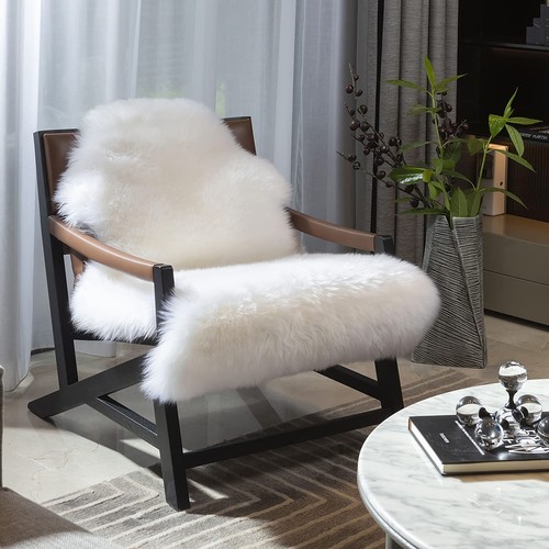 Faux Lammfell Schaffell Teppich Hochflor Wolle Carpet Longhair für Sofa Matte - Bild 6 von 12