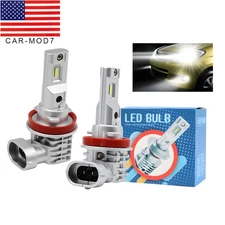 H11 H8 H9 LED Headlight Kit High Low Beam Bulb Super Bright 6500K White 360000LM