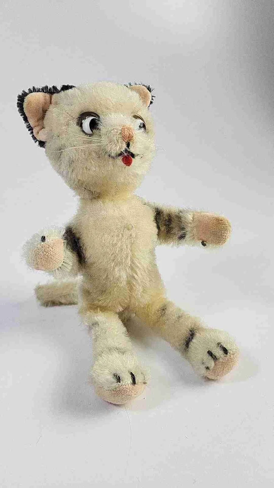 Rare 1940s Vintage Mohair Schuco Bigo Bello Koko Comical Cat - Antique - Image 3 of 4