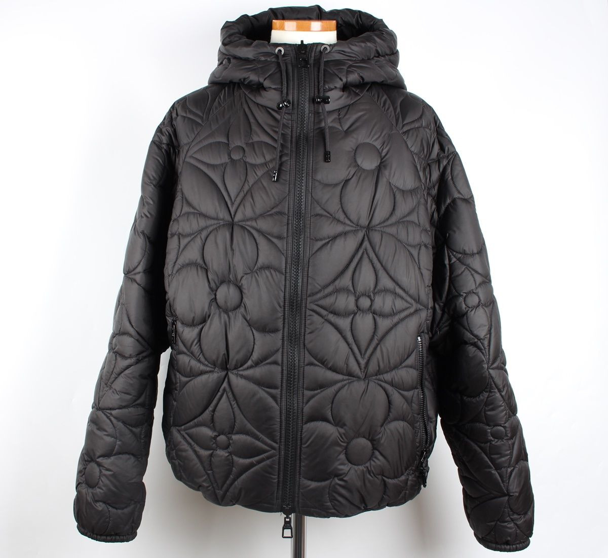 【U LAN】Tray Quilted Work Hood Jacket Louis Vuitton Flower Quilted Hooded Padded Jacket 52