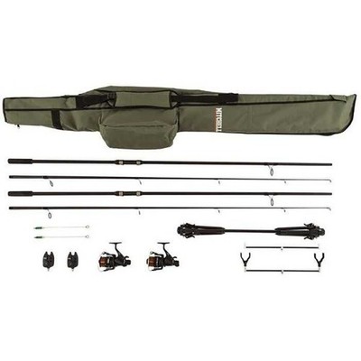 Komplett Carpfishing Mitchell Gt pro Carp Set Röhricht+Wirbel+Rodpod+