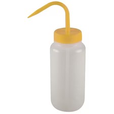 Wash Bottle, Standard Spout, 16 Oz., Yellow (Formerly Lab Safety Supply),  6Fau5