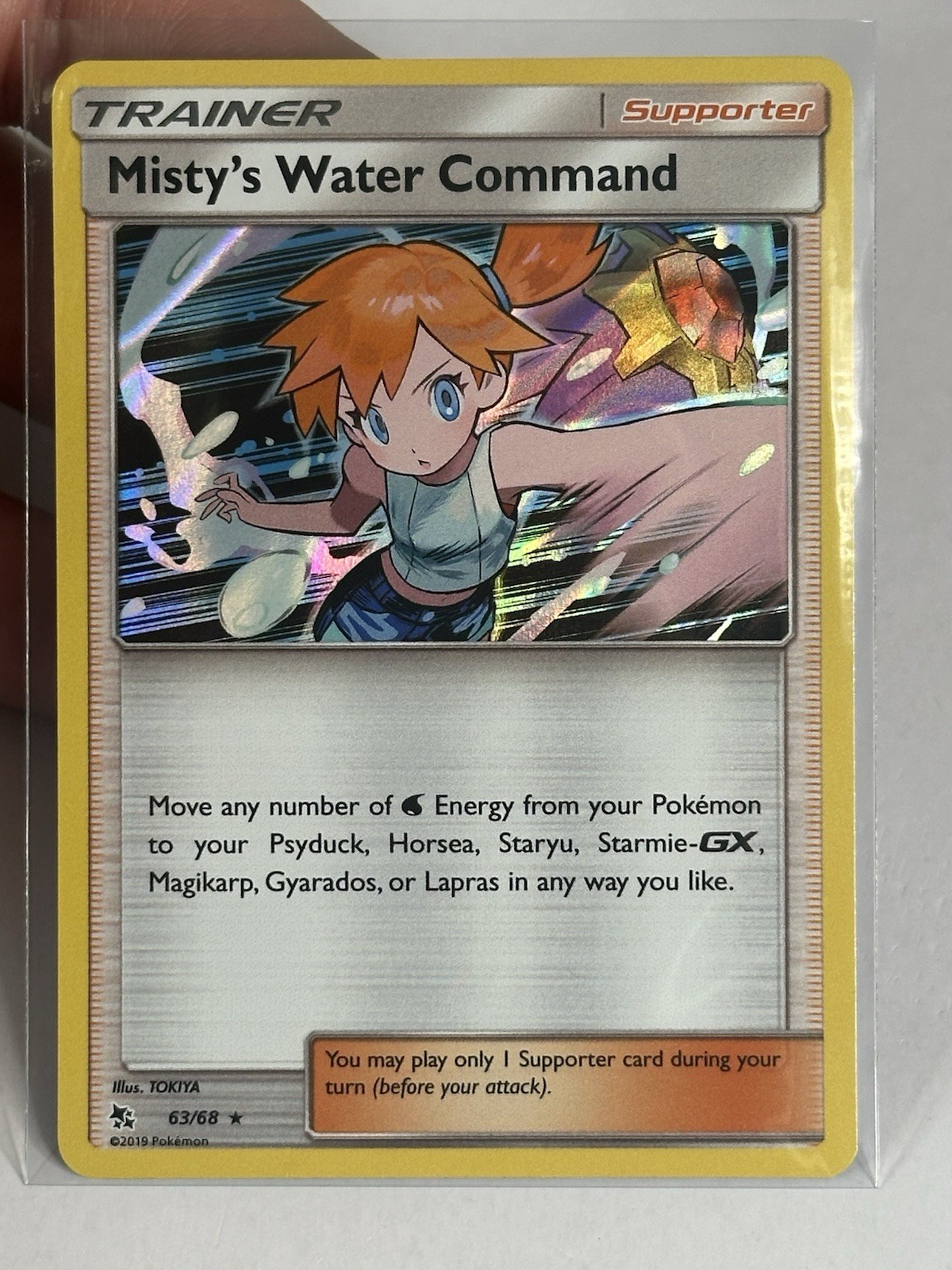 Misty's Water Command 63/68 Holo - Pokemon Cards
