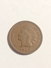 Indian Head Penny 1905 - US Cent Coin - Lot BT886