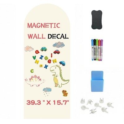 Arch Magnetic Wall Decal - 39.3 inch x 15.7 inch Smooth Surface Chalkboard St...