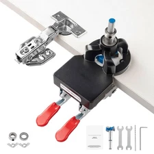 35 mm Concealed Door Hinge Jig Aluminum Alloy Cabinet Hinge Jig Accurate