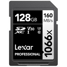 128GB Professional 1066x SD Card, UHS-I, C10, U3, V30, Full HD, 4K, Up To 160...