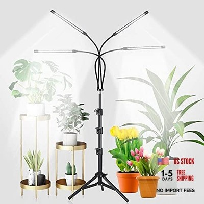 Grow Light with Stand, 5500K Full Spectrum Gooseneck Floor Plant 100.0 Watts