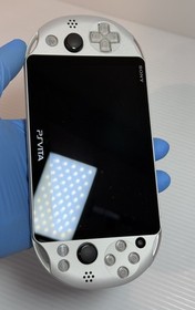 Sony PS Vita PCH-2000 PCH 2000 Console Silver w/8GB memory card - Very Good