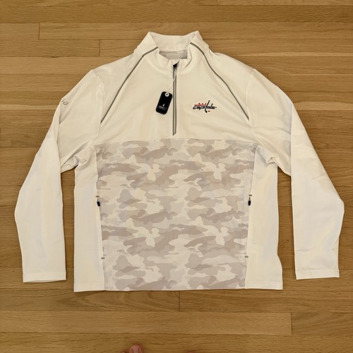 Johnnie-O Washington Capitals Keiser Camo Mixed Media 1/4 Zip | Large | NWT - Picture 2 of 8