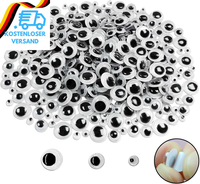 300 StüCk Selbstklebende Wackelaugen 4Mm -10Mm FüR Diy Scrapbooking Spielzeuge Z