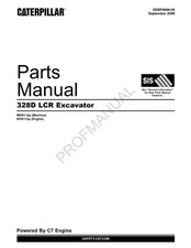 Caterpillar Cat 328D Lcr Excavator Parts Catalog Manual ser MKR1-UP KHX1-Up
