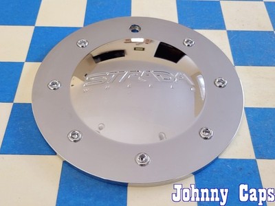 STRADA Wheels # 61402085F-1 . NEW CHROME Custom Wheel Center Cap [98] (QTY. 1)