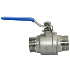 Ball Valve 1 Inch Male NPT x Male NPT Stainless Steel Full Port 1000 WOG
