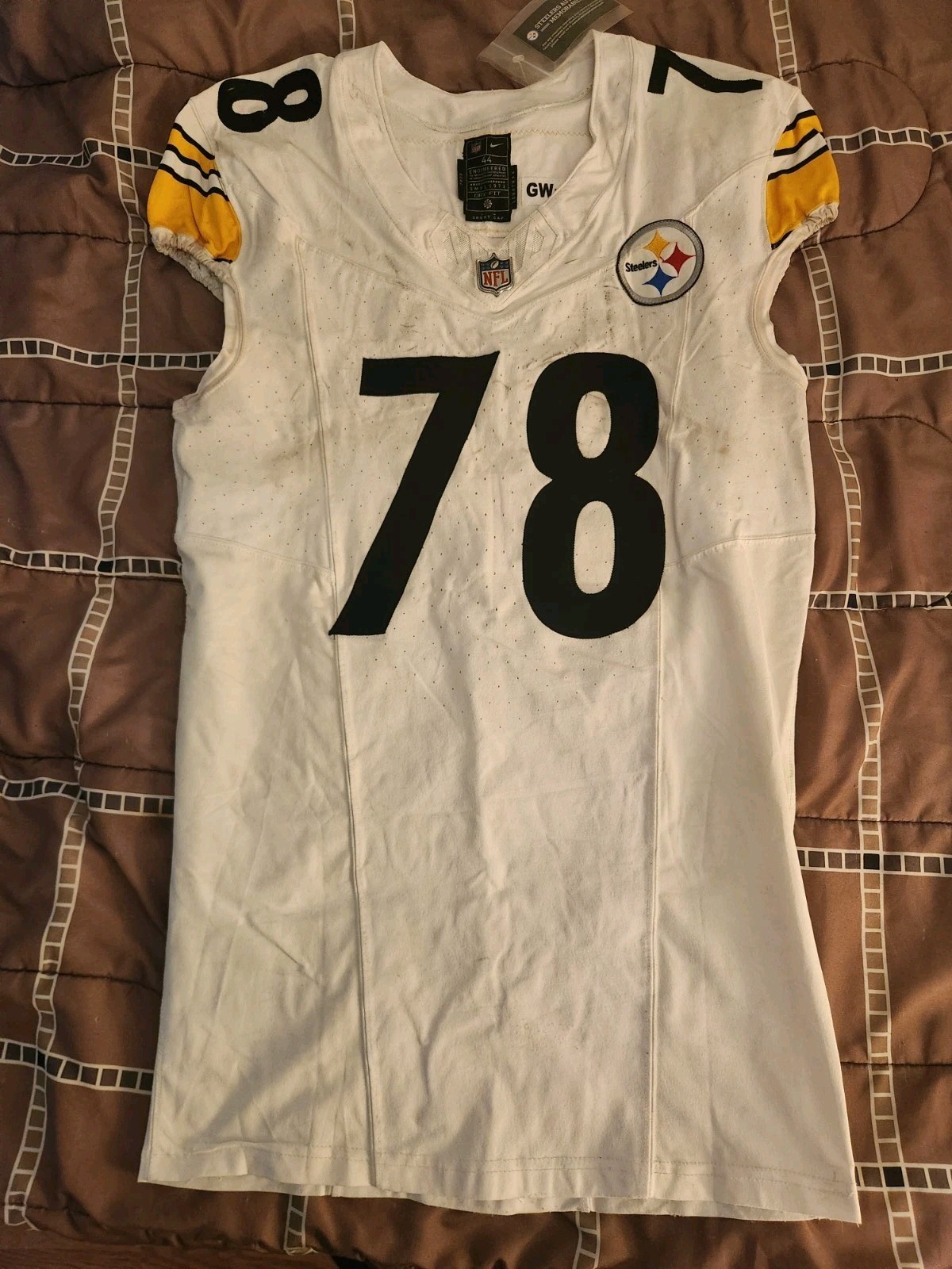 James Daniels Wild Card Game Used Jersey Steelers Authentication
