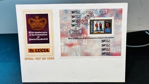 1978 St.  Lucia  FDC of Sc. 442  souvenir sheet of Yeomen of the Guard