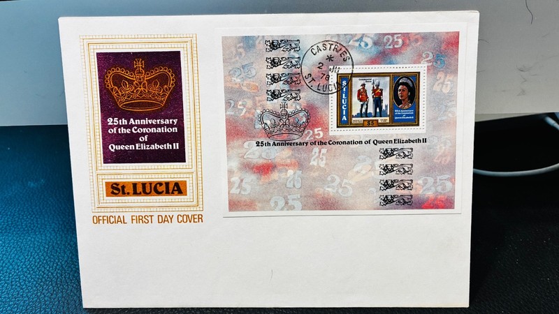 1978 St.  Lucia  FDC of Sc. 442  souvenir sheet of Yeomen of the Guard