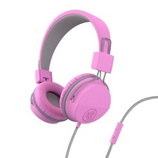 On-Ear Wired Headphones for Kids with Microphone, Volume Limiter, Foldable