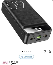 Power bank 60,000 mAh Portable Charger 