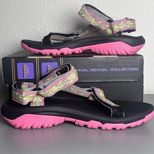 NEW Teva 1990s Hurricane XLT2 Revive Pink Black Women Hiking Sandal 1159010-SVV