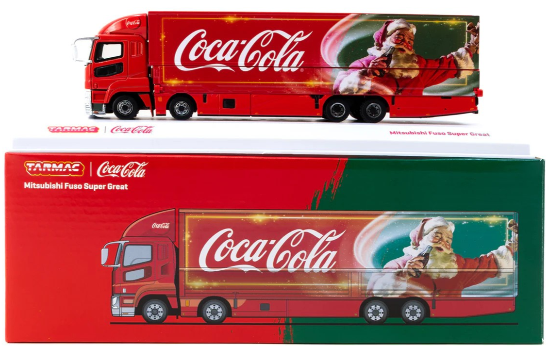 Tarmac Works Mitsubishi Fuso Super Great Coca-Cola Santa 1:64 T64T