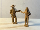 Marx 1950's original plastic pair of dancing Cowboy and Cowgirl.