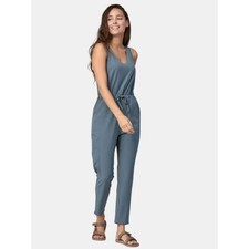 Patagonia Women's Fleetwith Jumpsuit - Light Plum Gray Pockets Size S