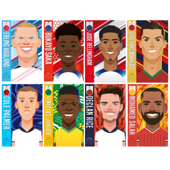 Football Legends 8 Book Set  - NEW (Free P+P) Haarland, Saka, Salah