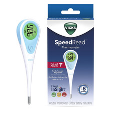 Vicks Speedread Digital Thermometer for All Ages with Color-Coded Readings