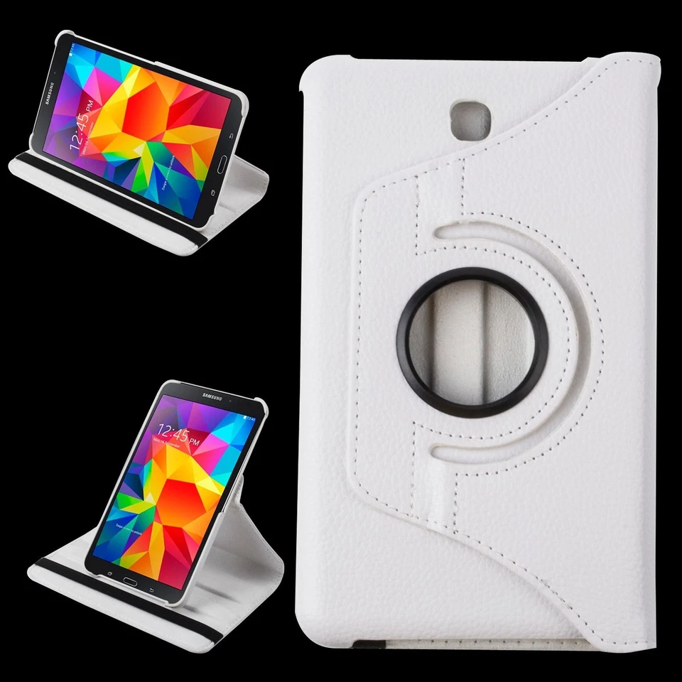 Funda de cuero inteligente giratoria 360 con soporte para Samsung Tab 4 4th 7.0 7" Foto 3 de 4