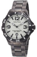 Nautica Men's Quartz Watch With Green Dial Analogue Display And Black Stainle... Nautica Men's Quartz Watch With Green Dial Analogue Display And Black Stainle...