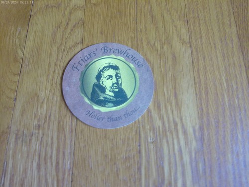 Bucksport ME Friars' Brewhouse Beer Coaster PRO NOBIS Collectible Single CLOSED - Picture 2 of 6