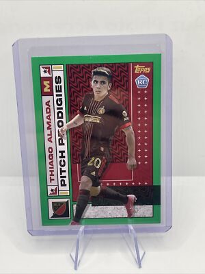 Thiago Almada Rookie Card /75 Green Pitch Prodigies Atlanta United