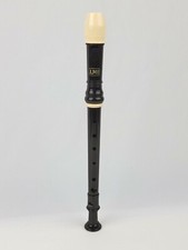 Vintage LMI NO.111 Recorder Soprano Flute Black w White Trim Perfect Condition