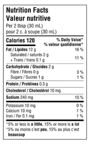 Kraft Peppercorn Ranch Salad Dressing, 425ml - Picture 6 of 7