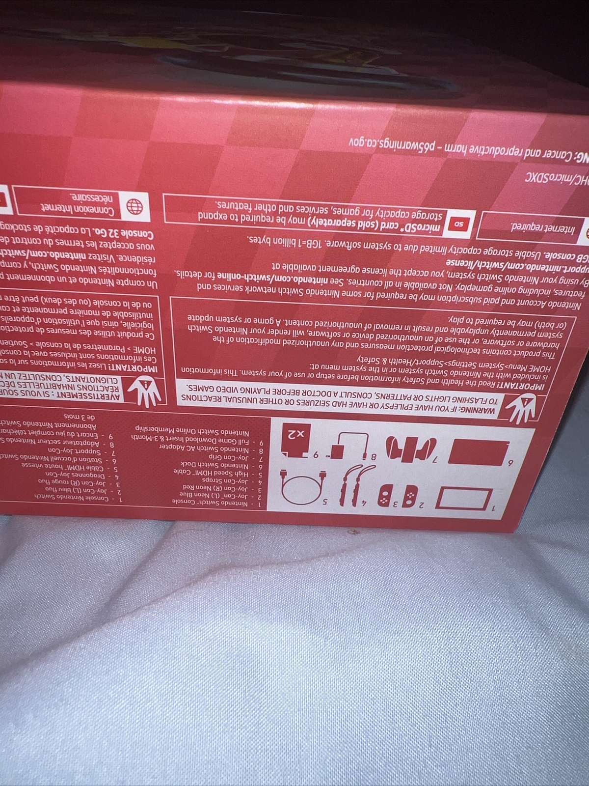 NEW Nintendo Switch Mario Kart 8 Bundle with Game and 3 Mo Online