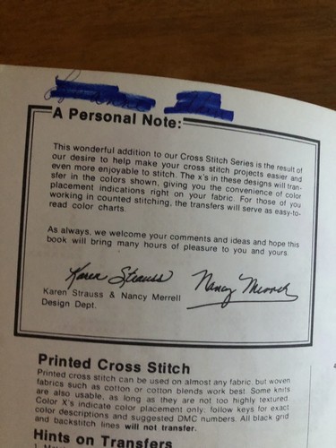 Vintage 1982 Iron-On Transfers For Cross Stitch Three Books In One 122 Designs - Picture 4 of 8