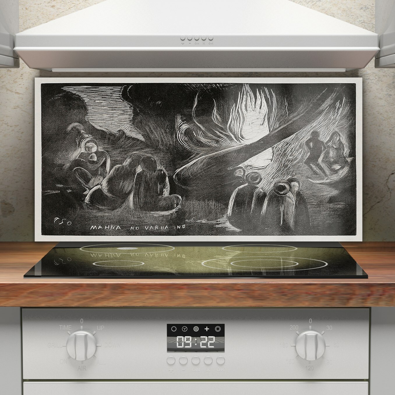 Küchenrückwand Spritzschutz auf Glas 100x50 Mahana no Varua Ino