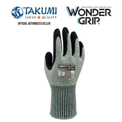 Wonder Grip WG-787 Dexcut Cut Resistant Work Gloves Level 5 Safety PPE