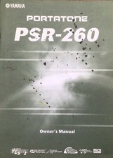 Yamaha PSR-260 Portatone Keyboard Original User's Operation Owner's Manual Book.