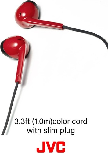 JVC HA-F19M-PT-E Pink/Taupe In-ear Headphones 1-Button Remote w/Mic /Brand New - Picture 4 of 5