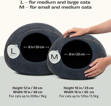 Premium Felt Cat Bed Cave - 100 Merino Wool Cat Bed  