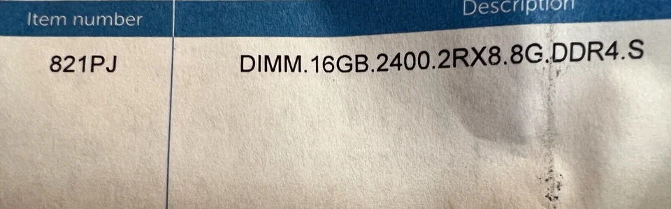 Dell SK Hynix 821PJ - 16GB PC4-19200S DDR4-2400 2RX8 Memory HMA82GS6AFR8N-UH OEM - Image 3 of 4
