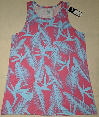 ORIGINAL USE Womens Pink W/Blue Floral Crew Neck Sleeveless Tank Top size XS NWT