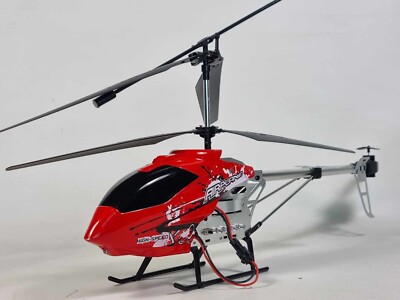 Ferngesteuerter Hubschrauber RC Metalllegierung Hai 3,5 Kanäle 2,4 GHz LED Kinder Geschenk 14+ UK