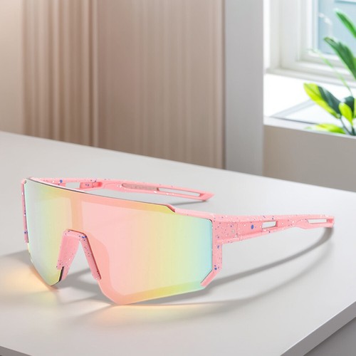 Gafas de sol de ciclismo para jóvenes a prueba de viento gafas de sol de béisbol para niños niñas (rosa) y H - Imagen 6 de 8