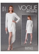 out-of-print: Vogue Schnittmuster, V1776, Badgley Mischka, Kleid,  XS - S - M