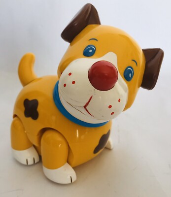 Vintage Preschool Chicco Yellow Dog Toy Toddlers