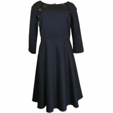 Antonio Melani Women's 3/4 Sleeve A-line Dress, Size-8, Black