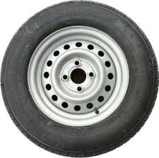 1x 165R13C 96/94N trailer Wheel + tyre 4 Stud 100mm PCD , 60mm Centre ET30